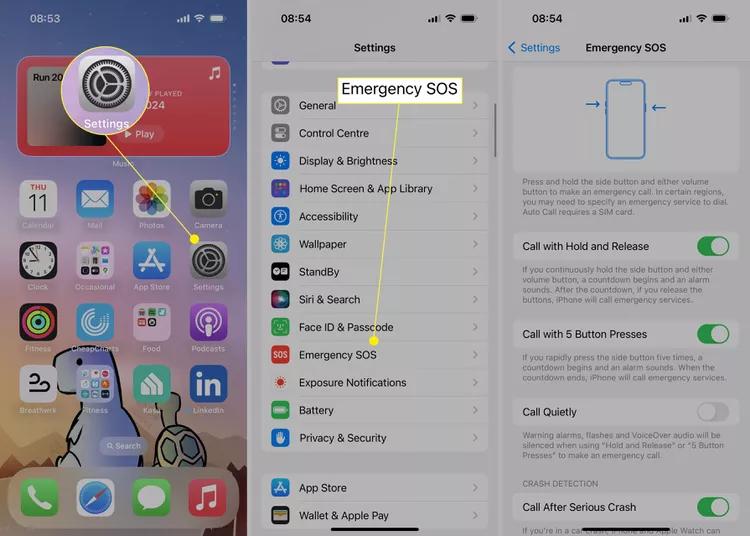 Turn Off SOS on iPhone
